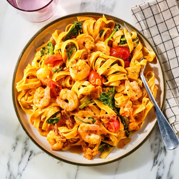 Marry me pasta met garnalen