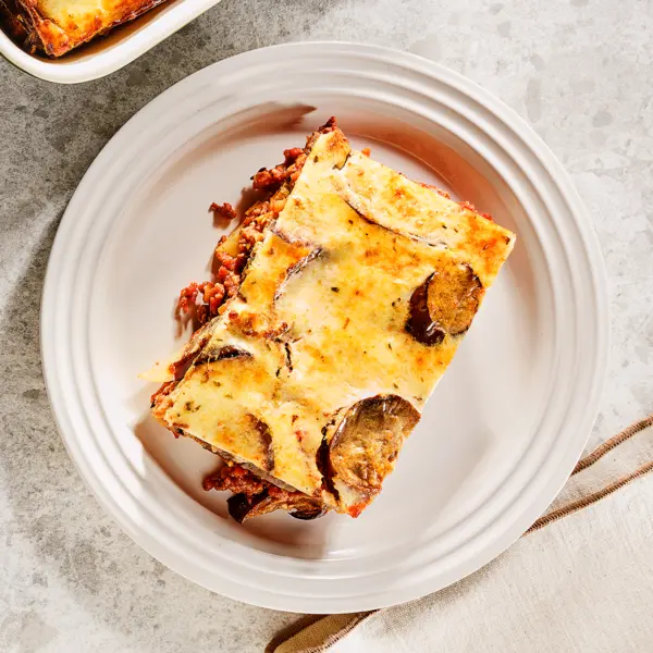 Moussaka met gehakt en aubergine